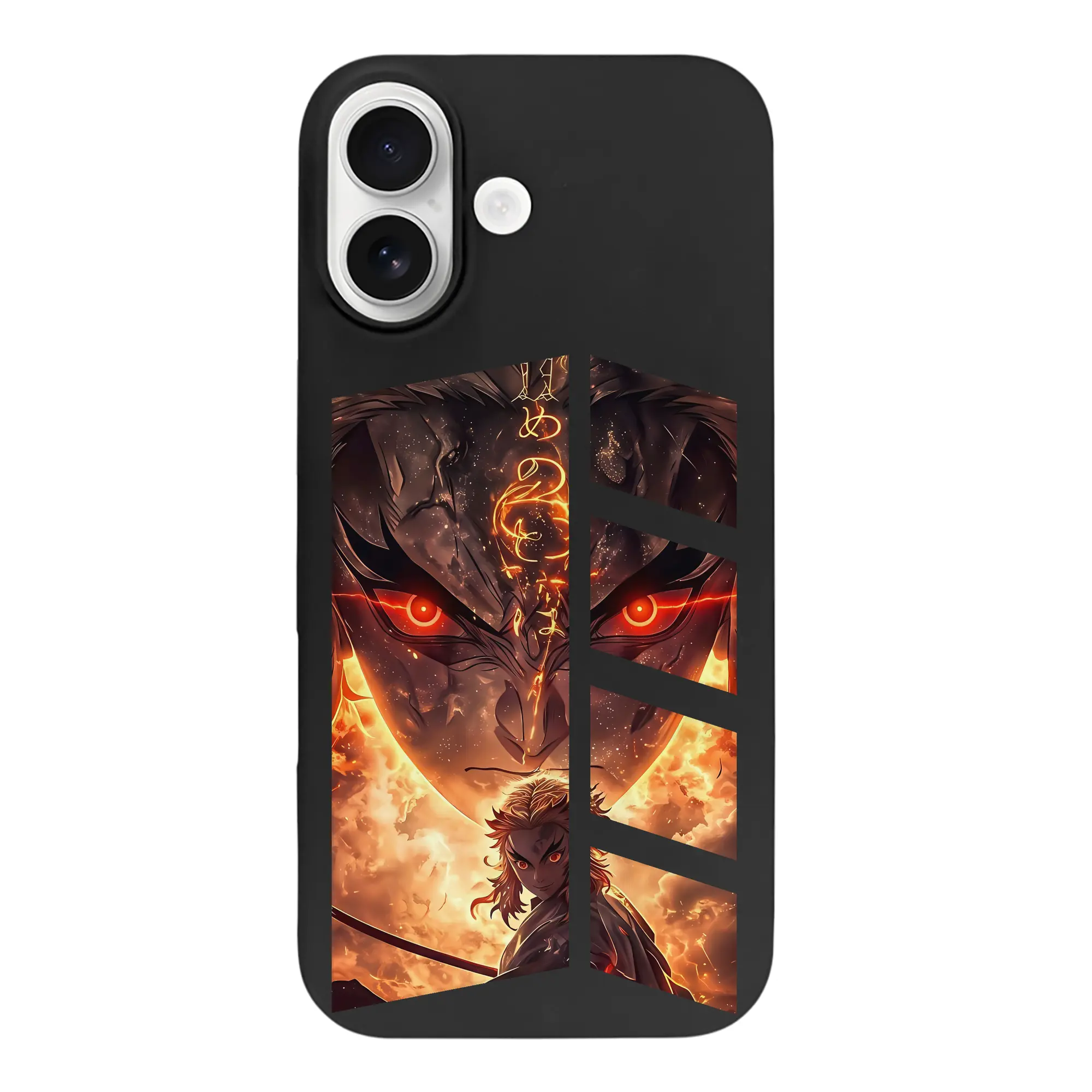 鬼滅の刃 グッズ,煉獄 杏寿郎 - iPhone 17 シリーズ シリコンケース 薄型 耐衝撃 指紋防止 ソフトタッチカバー 精密フィット 傷防止 保護ケース iPhone 17/17 Air/17 Pro/17 Pro Max 対応